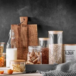WOODLOCK Vorratsglas-Set 4-tlg. -Haushaltsgegenstände Rabatte BUN01680 13
