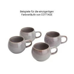 COTTAGE 4x Tasse 350ml -Haushaltsgegenstände Rabatte BUN01706 5