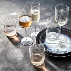 BARON 4x Sektgläser Mit Rillen 200ml 10 BARON 4x Sektgläser Mit Rillen 200ml -Haushaltsgegenstände Rabatte BUN02073 4